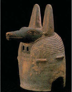 An actual Anubian mask